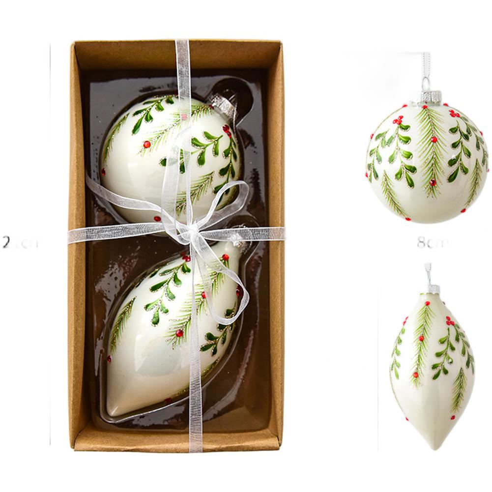 

Рождественское украшение Стеклянный шар Подвесные украшения Современный вид Style A