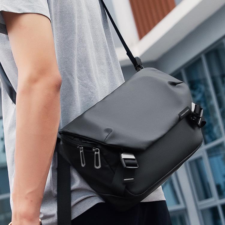 Marco Leiden Umhängetasche: Herren Trendy Wasserabweisende Umhängetasche, Modische Lässige Messenger Tasche für Studenten.