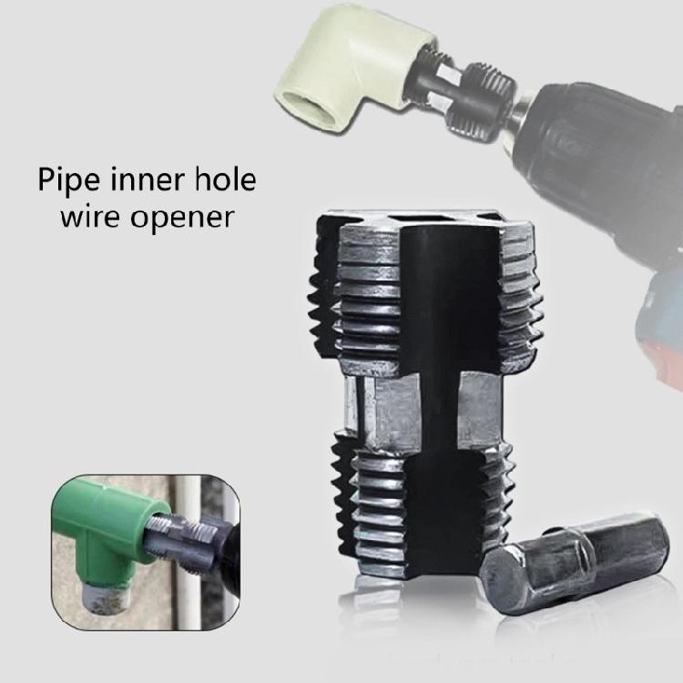 Nástroj na výrobu závitů z PVC pro elektrickou vrtačku Závitník na PVC trubky Otvírač závitů vodovodních trubek pro domácí opravy Příslušenství