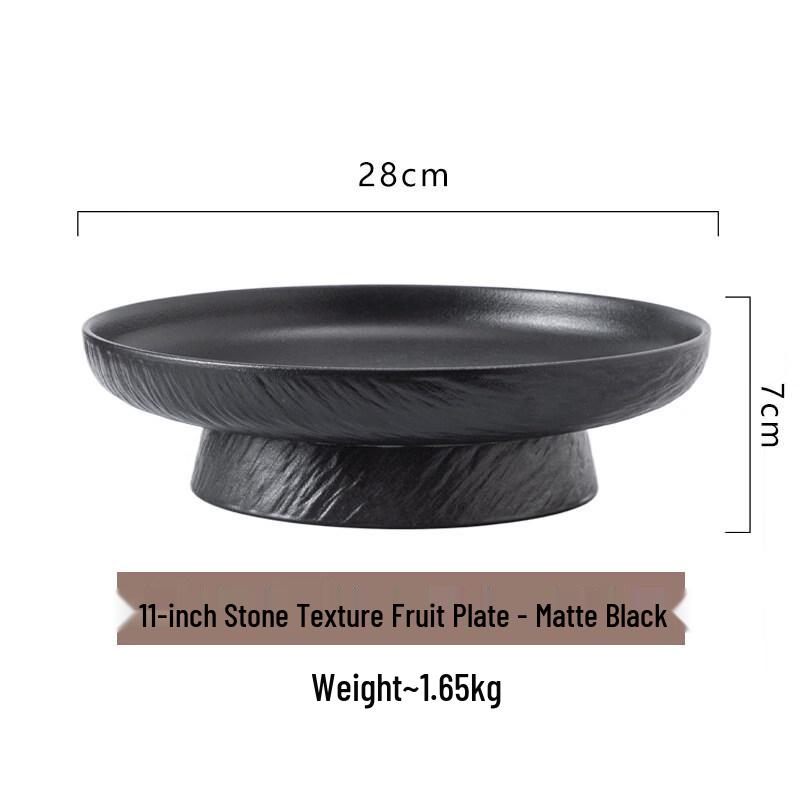 Nordic Ceramic Footed Serving Plate