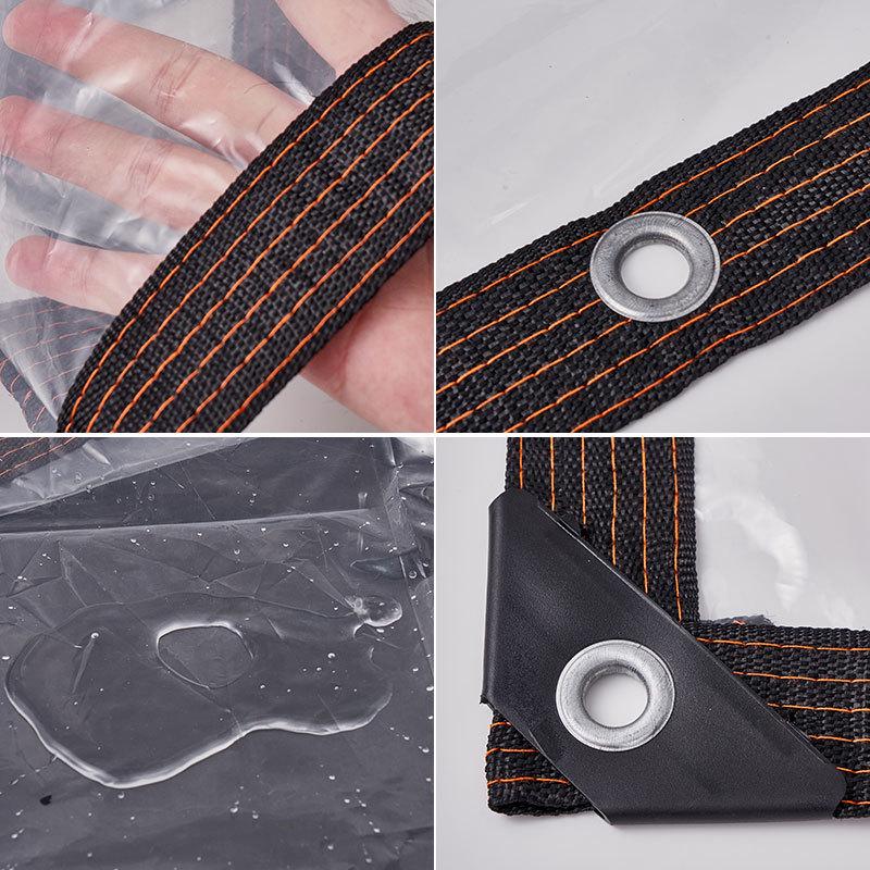 

Толстый прозрачный водонепроницаемый полиэтиленовый брезент: Уличный ветрозащитный, теплоизолирующий и влагостойкий дождевик 2x3