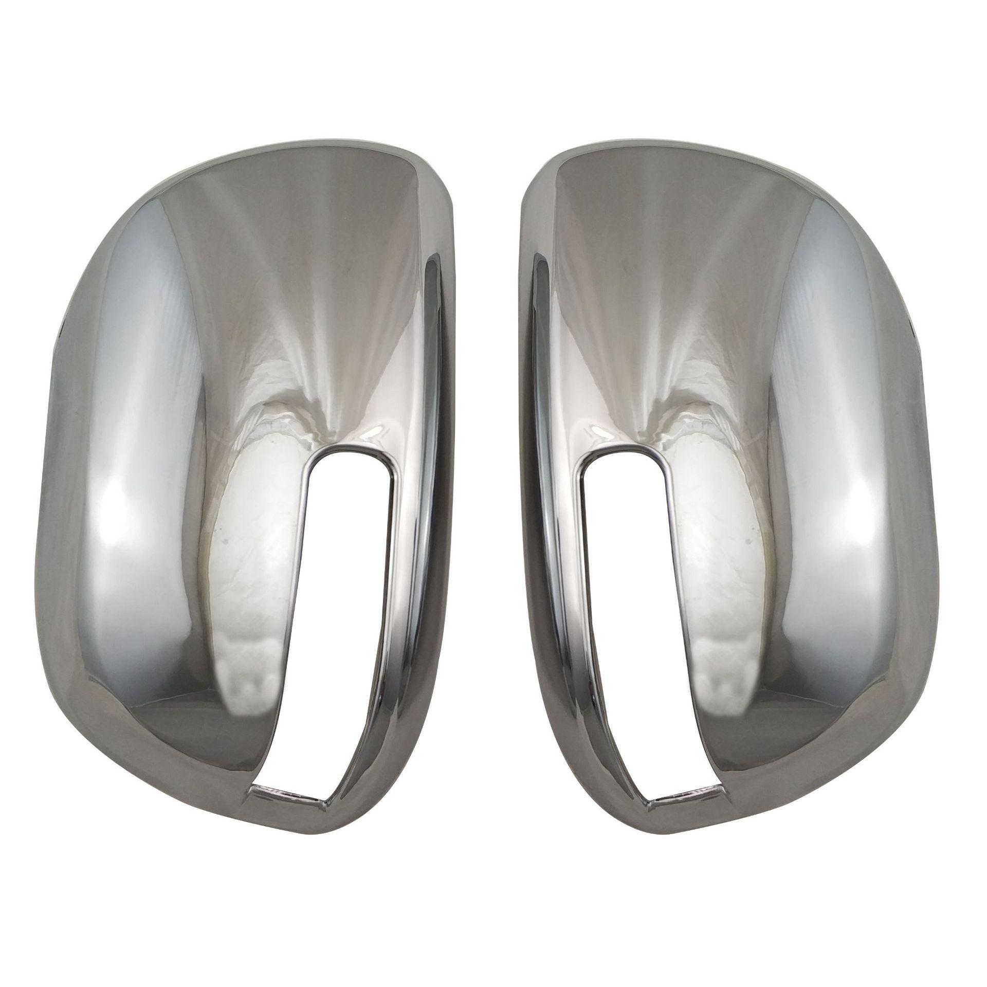 

Для Toyota Fortuner SW4 2005-2015 2x чехол для зеркала заднего вида, украшение серебряный