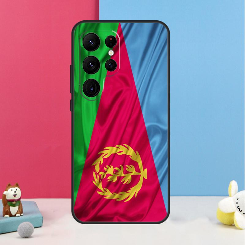 Eritrea Flag Case For Samsung Galaxy S24 S26 Ultra S20 S21 S22 S23 S25 Plus S10 S25 FE Back Cover Shell