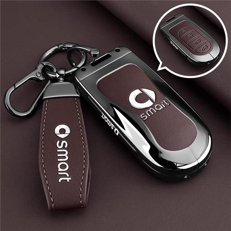 Compatible Mercedes Smart 5th Gen Key Case for 24/25 Models – Car Shell Buckle Pouch