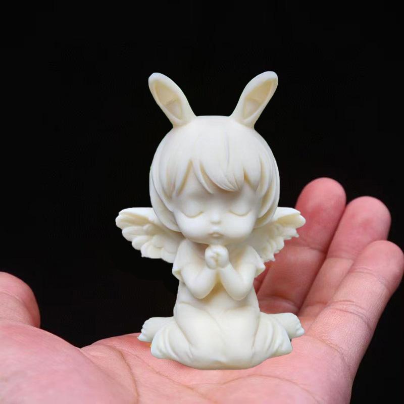 Engel Mädchen Skulpturen Figuren Elfenbeinimitatmaterial Niedlich Heim Zimmer Büro Auto Dekorieren kleine Statuen Das beste Geschenk