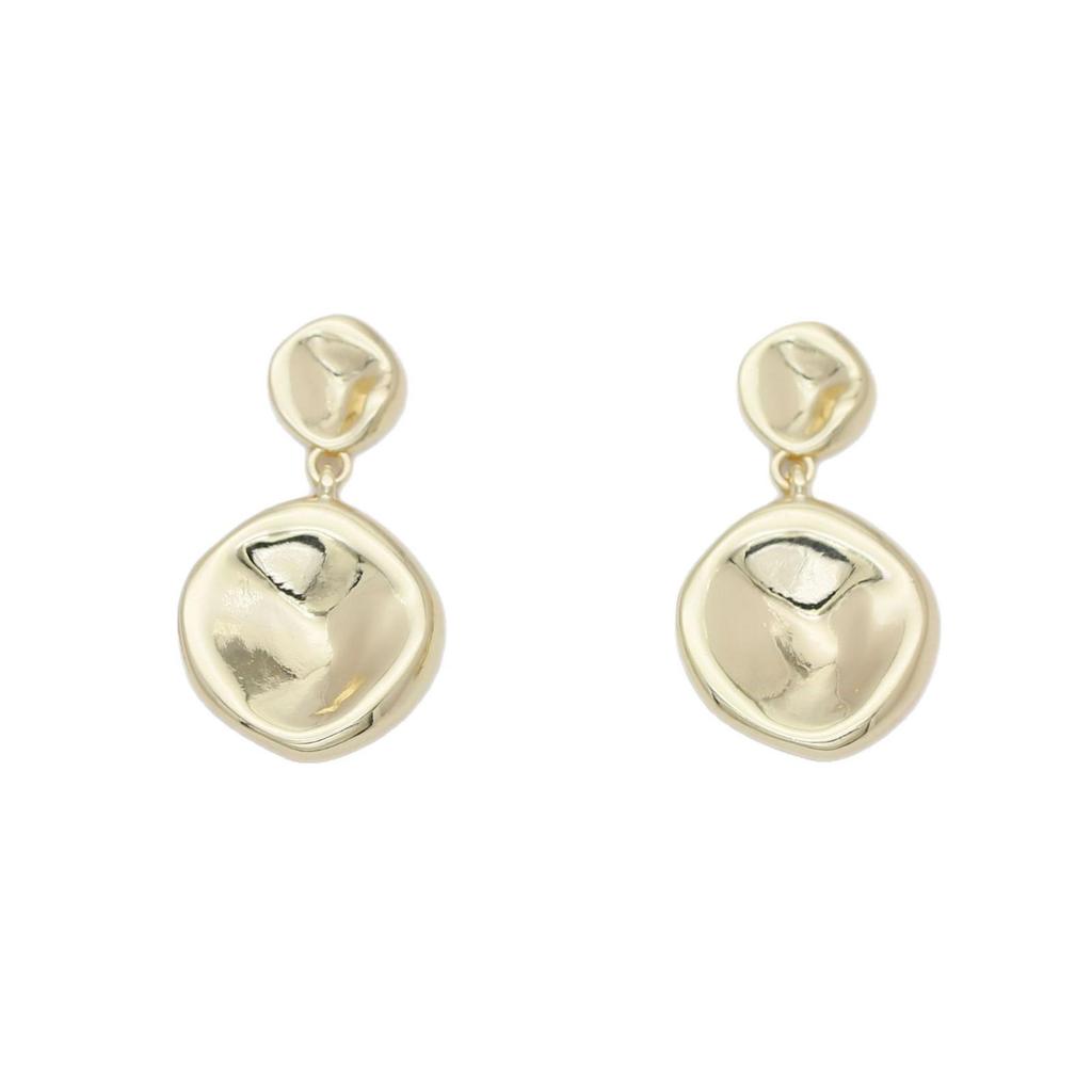 Minimalistische S925 Silberstift Geometrische Ohrstecker, Poliertes Gold, Modischer Luxus, Grenzüberschreitend Heißverkaufender Ohrschmuck.