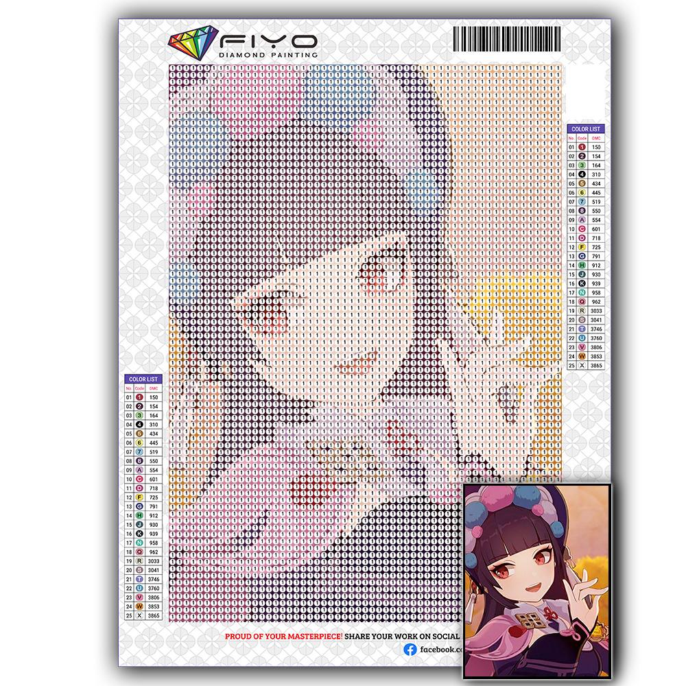 Diamond Painting Genshin YunJin Stitch Diamond Mosaic Craft Diamond Embroidery Painting