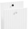 Bathroom Cabinet with Washbasin, Grooved, 60 Cm, White Gloss, Rietti Lamellas