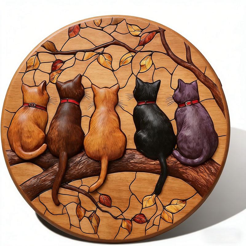 Wooden Heat-Resistant Anti-Slip Placemat & Coaster Set 3 mm