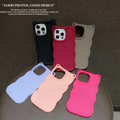 Katzenohren Süßigkeiten Silikon Welle Handyhülle Für Xiaomi Redmi Note 8 9 10 11 12 13 14 15 Pro Plus 4G 5G 9S 10S 11S 12S 14S 10T Hülle