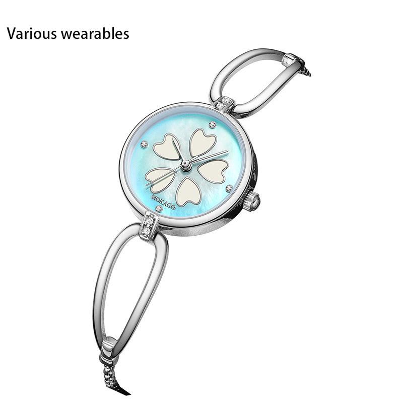 Montre-bracelet de niche tendance Montre à quartz de luxe légère et étanche avec diamants simples