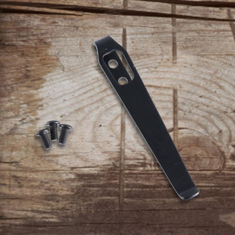 Stainless Steel Cutter Pockets Clip Back Clamp With 3Pcs Screws Make Cutter Back Clip Replacement Accessories Parts