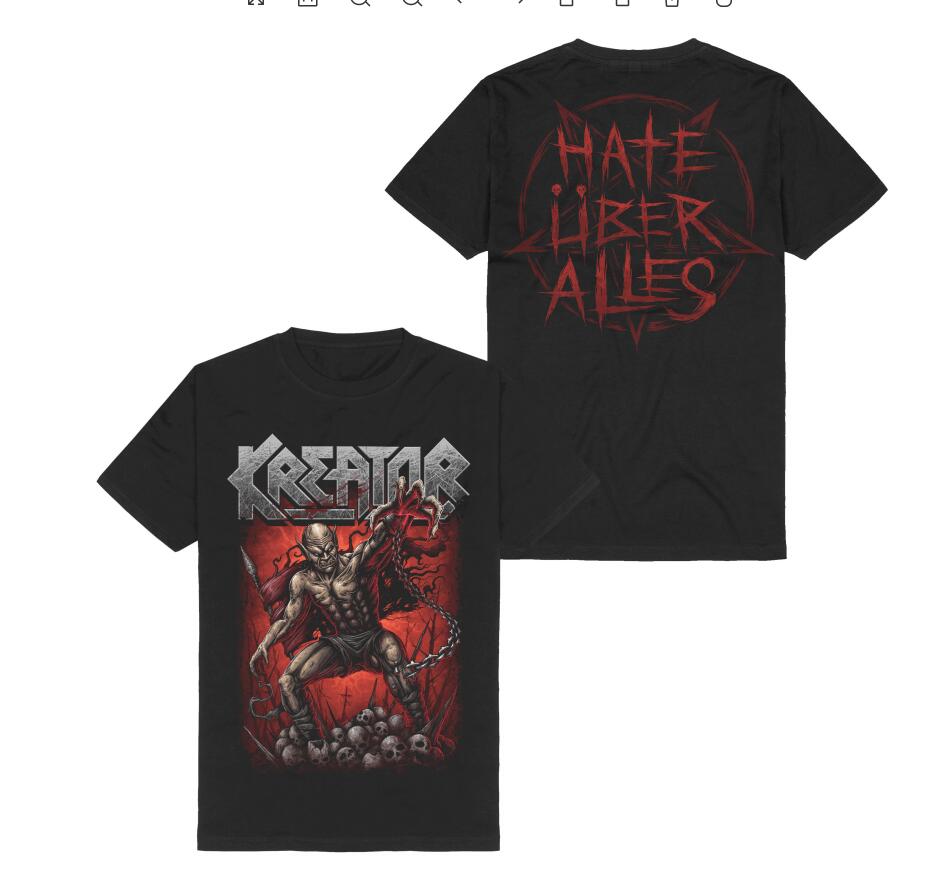 

KREATOR Футболка Demon Battlefield Летний хлопок Мужская Женская Топ Футболка Уличная одежда Повседневный Тренд Оверсайз Свободный Харадзюку Круглый вырез Хип-хоп S