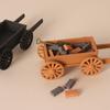 Mini Plastic Farm Wagon Toy For Dollhouses Accessories And Outdoor Garden Decors With 2 Color Option
