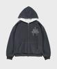 Saintpain Sp Waffle Reversible Zip-Up Hoodie Charcoal