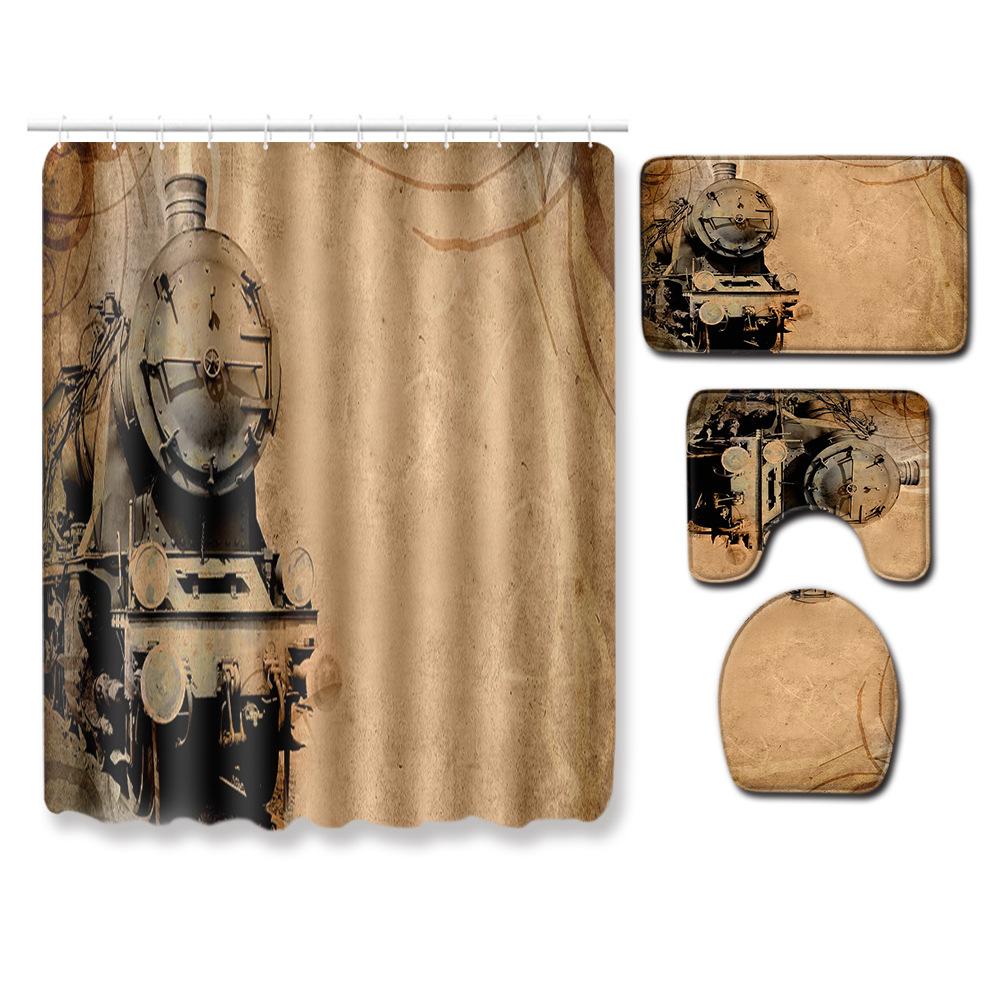 Floor Mat Combination Four-Piece Set Bathroom Toilet Carpet Shower Room Mat Foot Mat