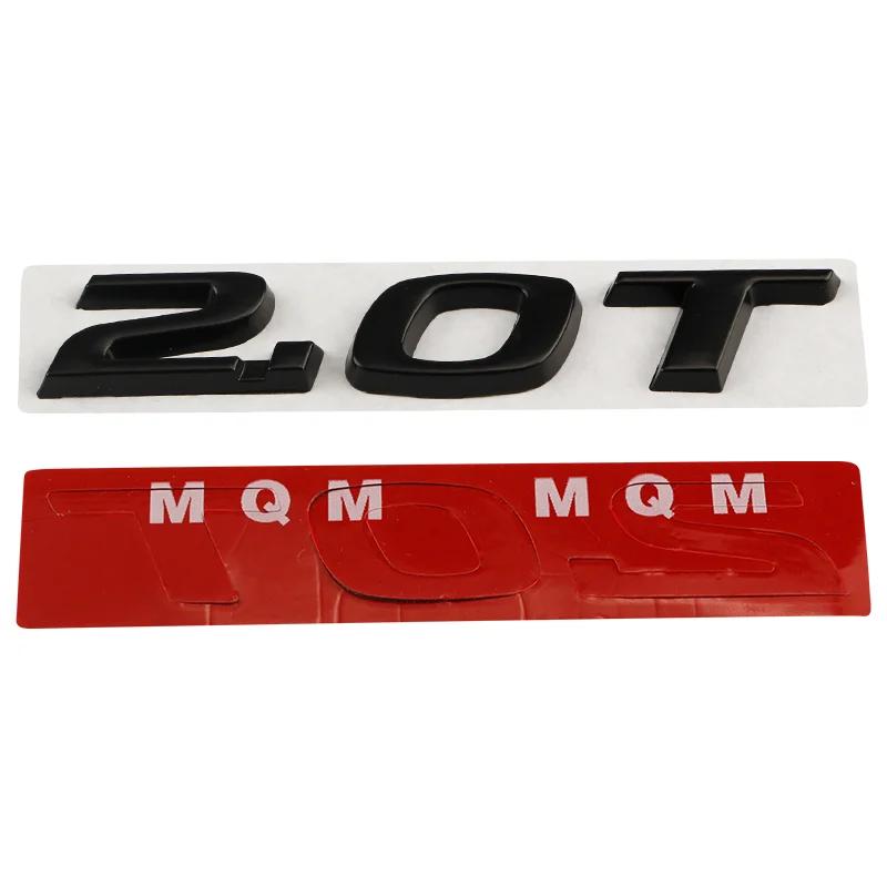 Car 3D Metal 2.0T Sport Displacement Trunk Logo Sticker Emblem Badge Decals For Honda Accord 10th Civic CRV Styling Accessories MG3