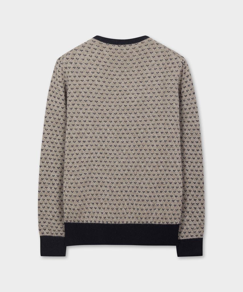 BROOKS BROTHERS Wool Archive Moose Crewneck Sweater (Navy) (Bbwrmff401)