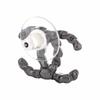 CHANEL leather chain cc logo leather metal earrings for women