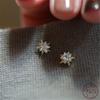 925 Sterling Silver Mini Zircon Star Earrings for Women Korean 14K Gold Plated Wedding Jewelry Accessories