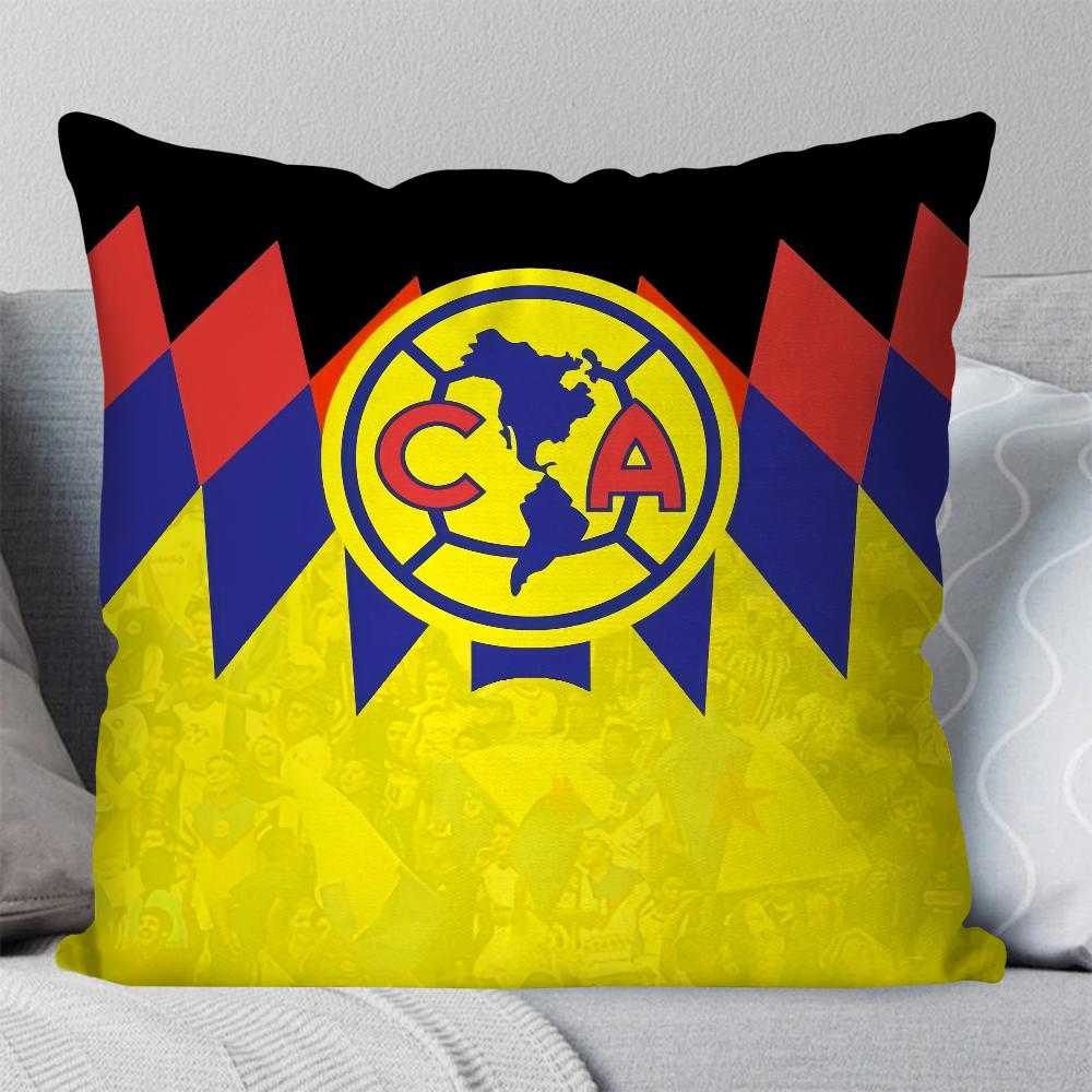 Football Club America Pillow Case Square Pillow Bedroom Sofa Leisure Comfort Cushion Car Living Room Home Decoration 40X40
