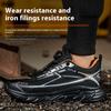 Fashion Steel Toe Shoes Work Sneakers Safety Shoes Men Rotating Button Protection Shoes Puncture-Proof Indestructible Shoes