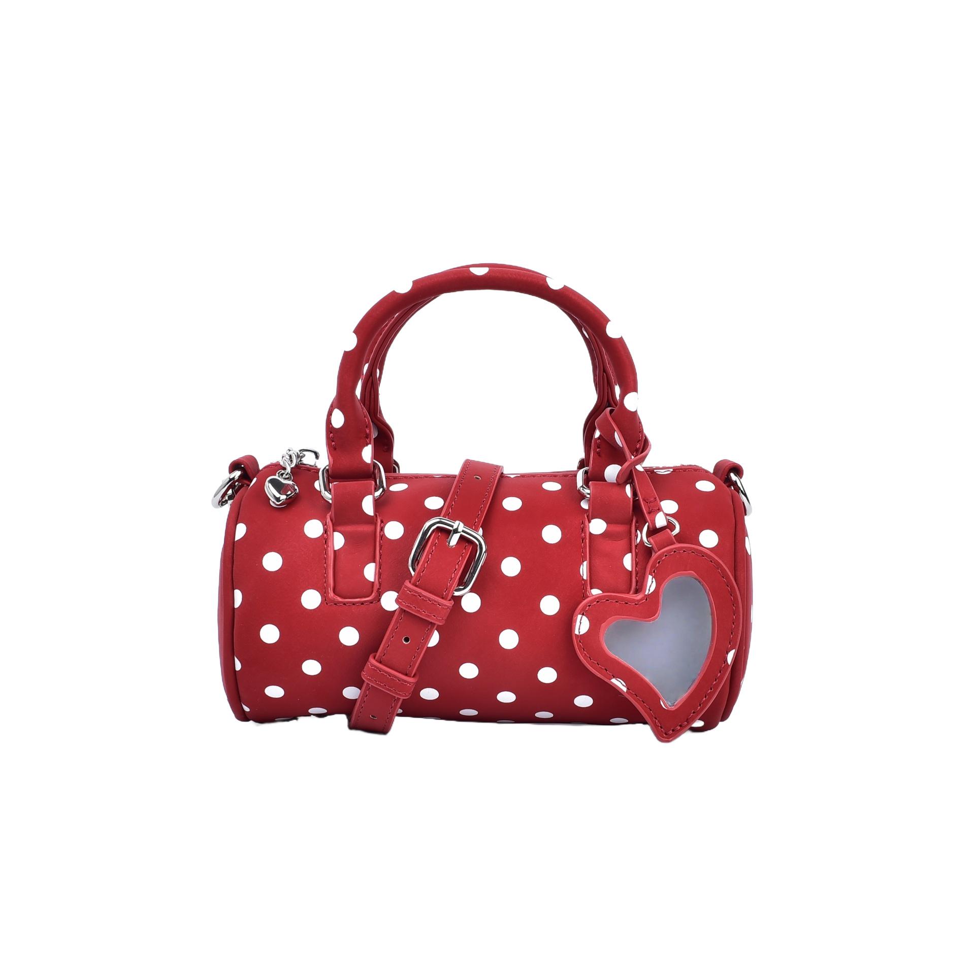 

Нишевый дизайн женская мини-сумка-подушка через плечо - 2025 осенняя мода сумка-тоут для поездок красный