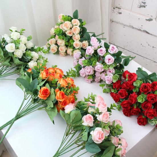 Beautiful Artificial Bouquet Realistic 5-Forks Long Lasting