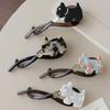 Hairpin Faux Pearls Cat Puppy Shape Hair Claw Back Head Hair Clip Acrylic Hair Styling Tool Hair Accessories