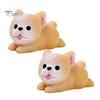 Mini Resin Animal Figurines 2Pcs Dog Figurines, Cute Puppy Miniature Figures, Small Micro Landscape Accessories Ornaments for Landscape, DIY