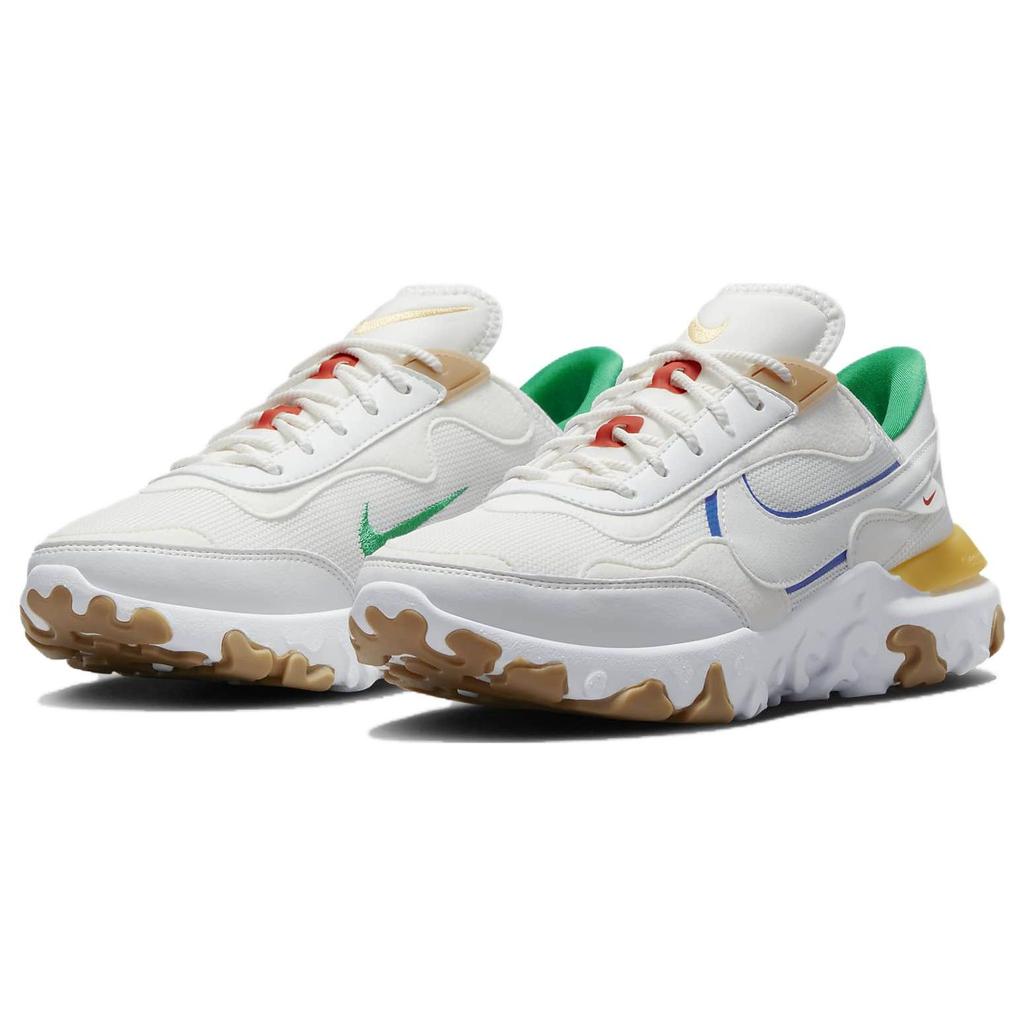 Nike React Revision Comfortable Versatile Simple Durable Breathable Low-Top Running Shoes Women Sneaker Off-White DQ5188-112