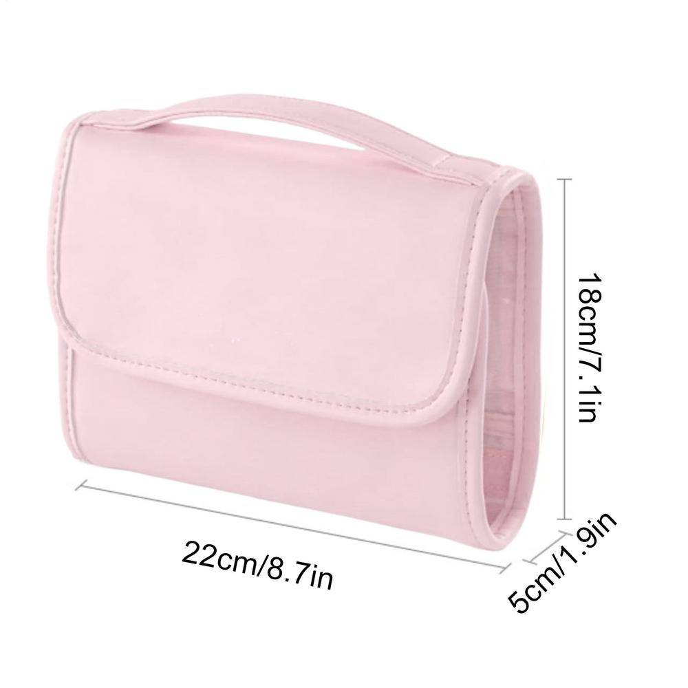 Make-up-Tasche für Reisen Faltbare Make-up-Tasche mit Griff Kosmetik-Organizer Große Kapazität Kulturbeutel zur Aufbewahrung für Frauen Männer