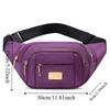 Waterproof Women's Fanny Pack Oxford Cloth Crossbody Chest Bag Fashion Single Shoulder Bag  Gift