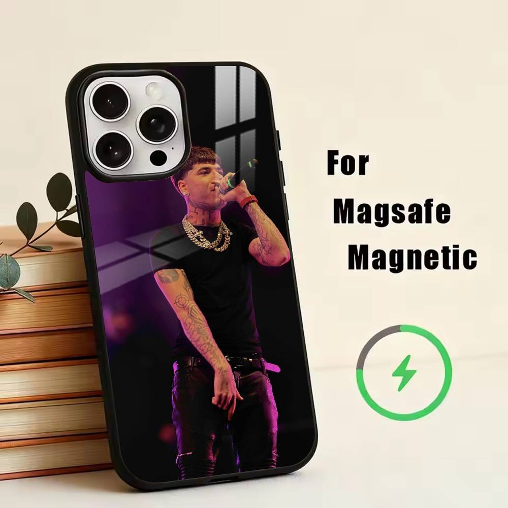 

Чехол для телефона с певцом NF Rapper для iPhone17,16,15,14,13,12,11 Plus,Pro, магнитный, с беспроводной зарядкой Magsafe iPhone15PROMAX
