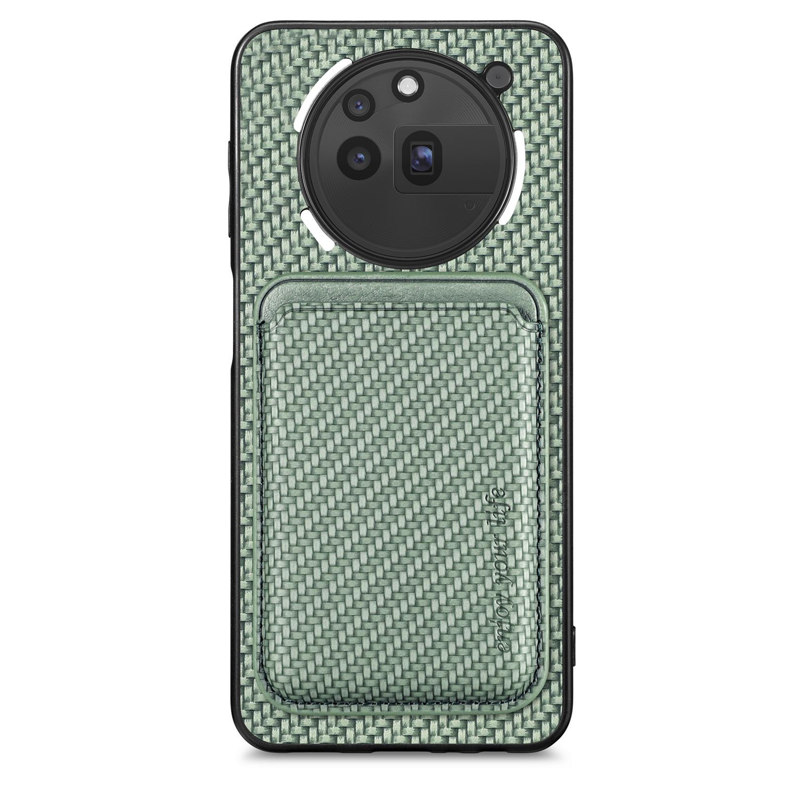 

For Nothing Phone (3a) Pro Case Magnetic Detachable Card Holder Phone Back Cover Green