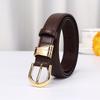 Stylish, Simple And Trendy Women'S Leather Belt Women'S Versatile High-End Pin Buckle Casual Jeans Belt Women'S
