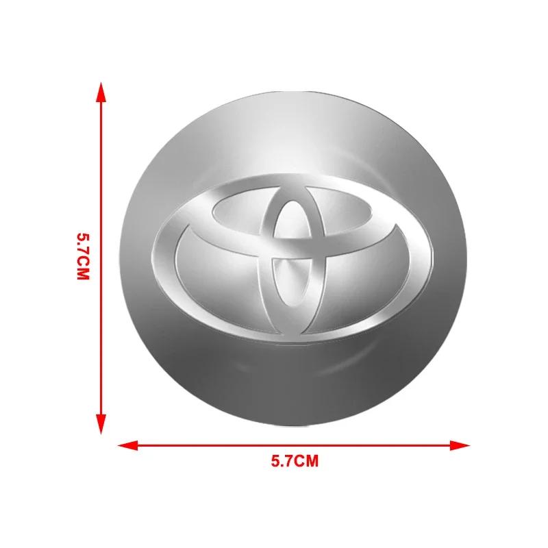 Car Wheel Center Hub Cap 56mm Emblem Decal Wheel Sticker For Toyota C-hr Prado Rav4 Yaris Hilux Prius Avensis Corolla Camry