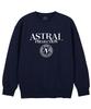 ASTRAL PROJECTION Lettering Logo Emblem Loose Fit Sweatshirt_Navy