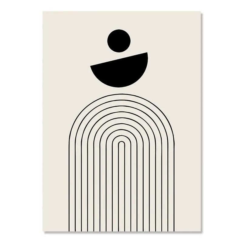 

Геометрический лист радуга абстракция бохо холст принты богемия линия постер скандинавская комната настенная эстетика искусство живопись для домашнего декора 20x30cm No Framed