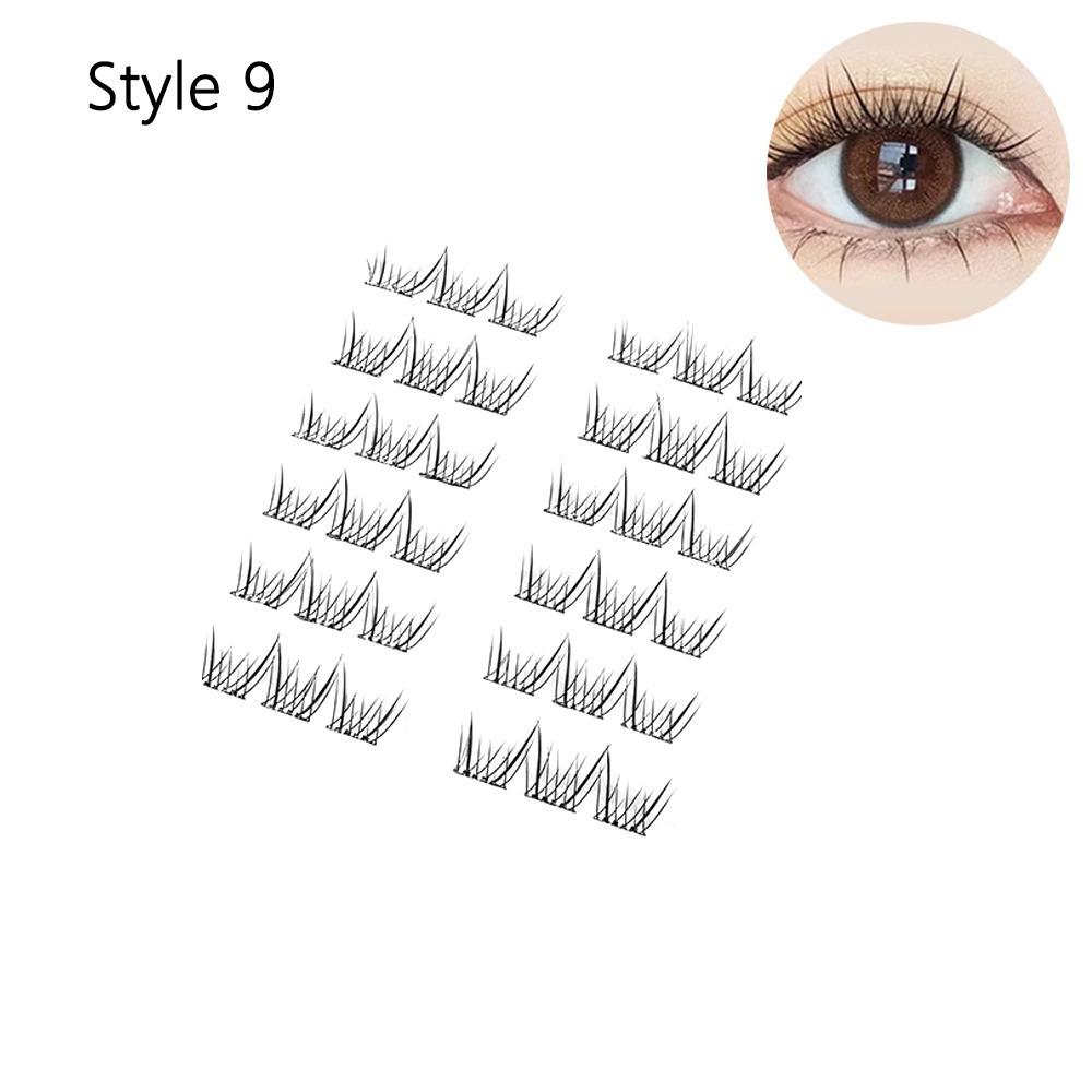 

Самоклеючі пучкові вії без клею DIY нарощування вій Style 9