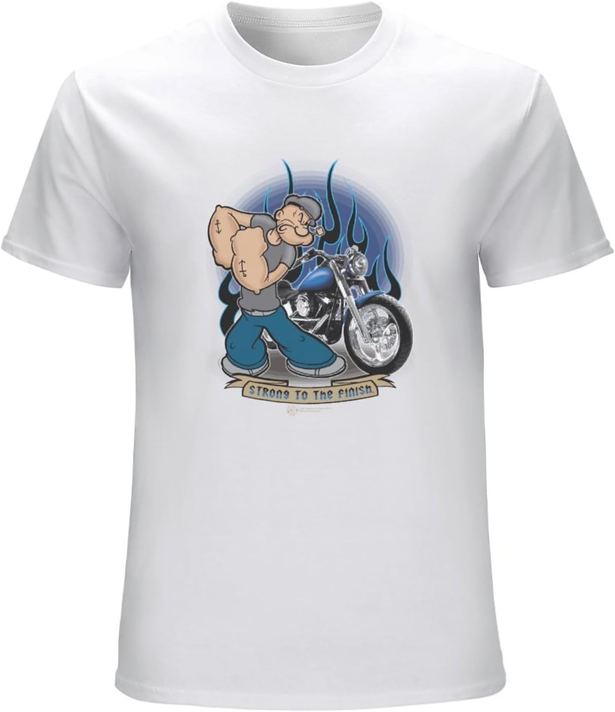 Popeye Biker T Shirt Comic Book Cartoon Tee M