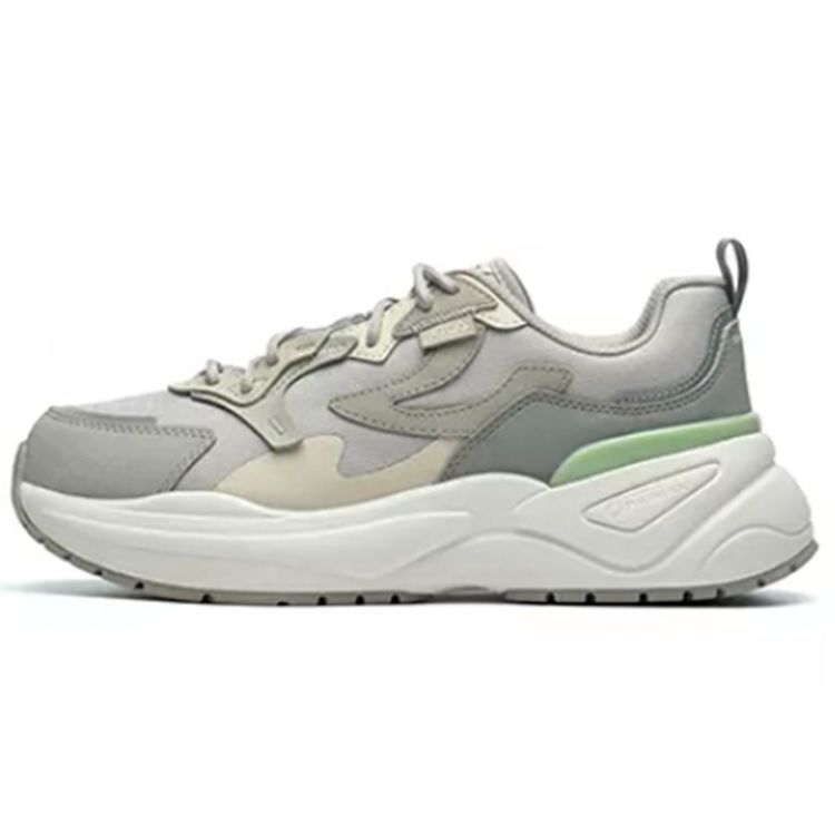 

Fila Модные кроссовки Крутые Легкие из синтетической кожи Низкие Марафонские беговые кроссовки Женские кроссовки Серо-зеленые F12W144154FSF 38.5