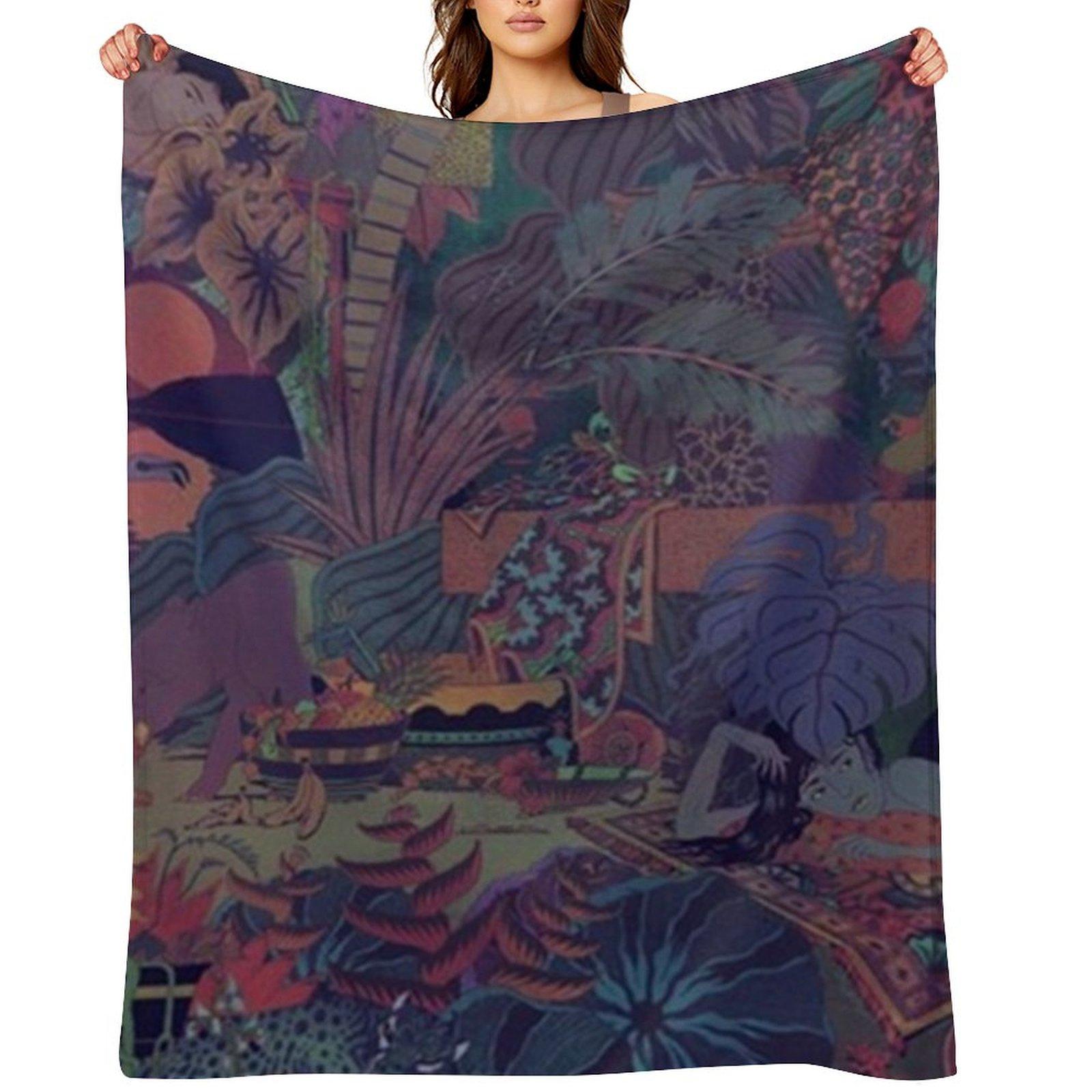 Glass Animals Zaba Плед Многоцелевой Хэллоуин Декор Роскошные Пледы 30x40in