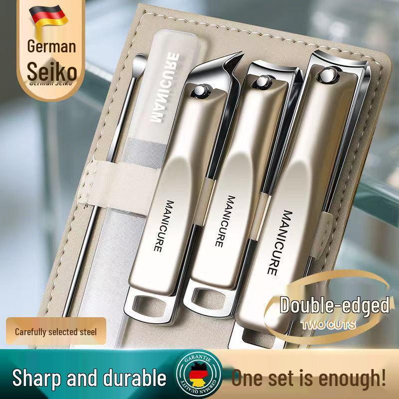 Men's High-End German Nail & Ear Care Set - Angled Clippers for Ingrown Toenails