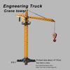 Engineering Diecast Crane Bulldozer Excavator Vehicle Construction Alloy+Plastic Tractor Inertial Model Toys for Children Boys