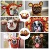 2026 Windproof Dog Calming Earmuffs Warm Noise-proof Christmas Cap Hear Protection Elk and Bear Headwear French Bulldog