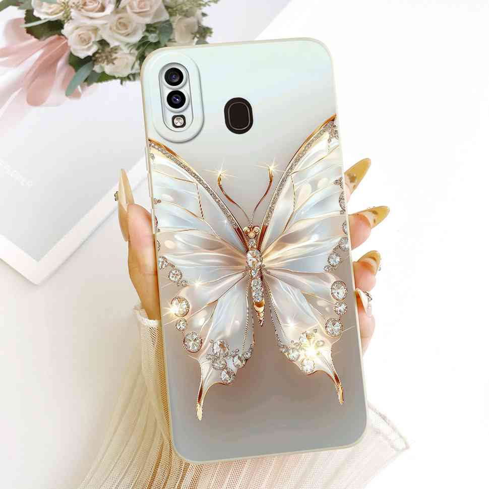 Flower Painted Cover For Samsung Galaxy A20s A20 A20e Luxury Girl Phone Cases For Samsung A20 A 20 s 20e A20s Soft Funda