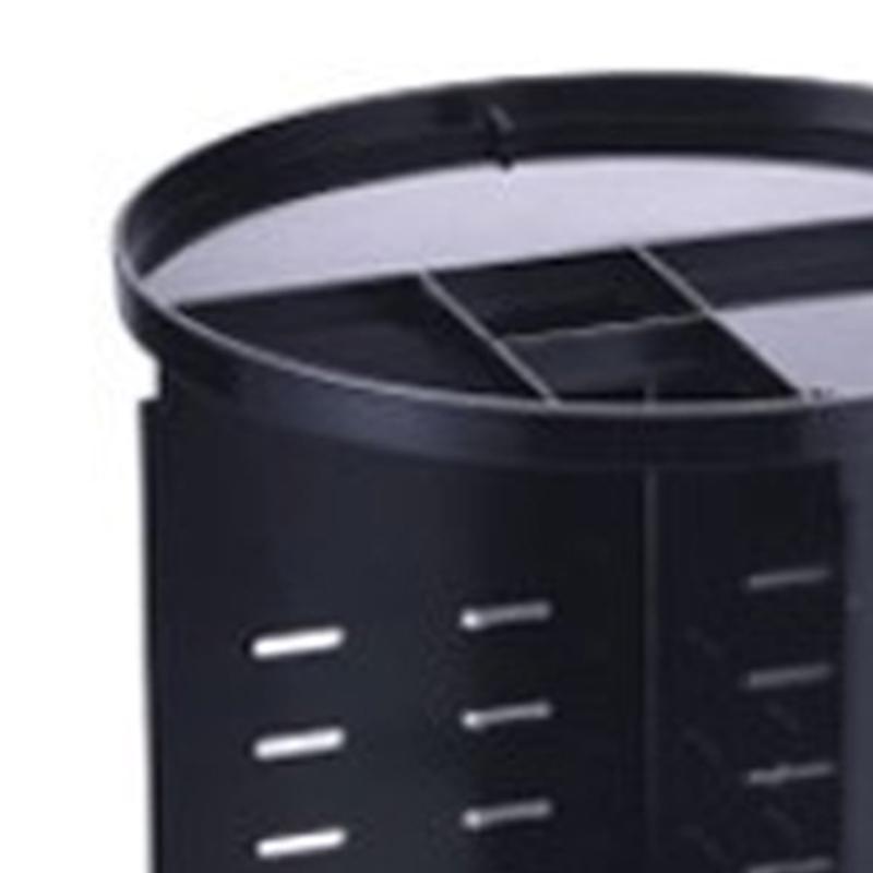 Rotating Cosmetic Organizer 360 Degree Makeup Display Cosmetic Spinning Holder for Lipstick Black