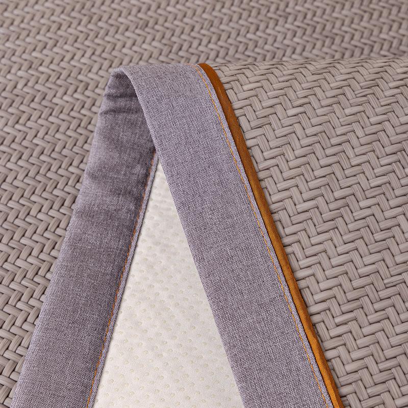 New Rattan Mat Sofa Cushion Summer Summer Mat One Piece Combination Cushion Sofa Cover Cover Cloth