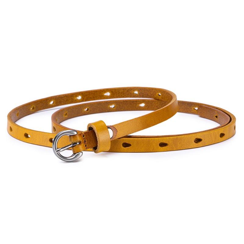 

First layer cowhide retro women s fine belt vegetable tanned cowhide with denim casual pants decorative belt women s texture waist seal